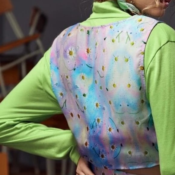 NWT PHOZOHO Floral Print Top Without Tee - Picture 3 of 9